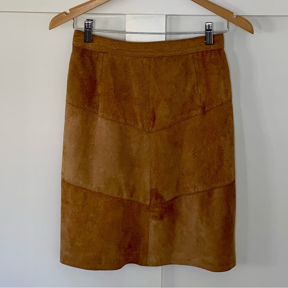 West Bay Sport Leathers vintage suade leather skirt